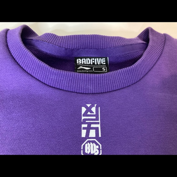 Li-Ning China sportswear sweatshirt sweater pullover loose fit drop-shoulder - Picture 5 of 7